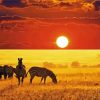 African Landscape Sunset paint by numbers