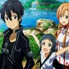 Asuna And Sao Kirito And Yui paint by numbers