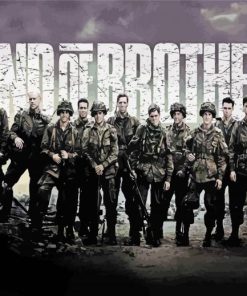 Band Of Brothers Movie Poster paint by numbers