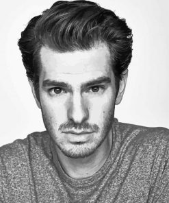 Black And White Andrew Garfield paint by numbers