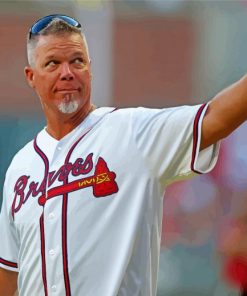 Chipper Jones Baseballer paint by numbers