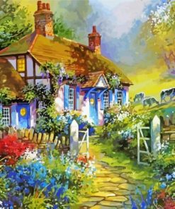 Cottage Garden Art paint by numbers