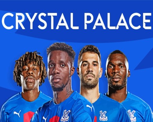 Crystal Palace Football Players paint by numbers