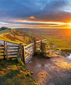 Derbyshire Uk Mam Tor Paint by numbers