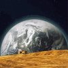 Earth Rise Art paint by numbers