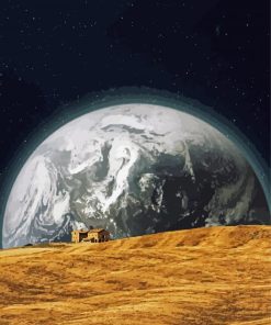 Earth Rise Art paint by numbers