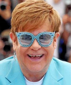 Elton John Smiling paint by numbers