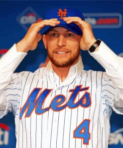 Jed Lowrie Mets paint by numbers