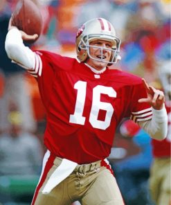 Joe Montana paint by numbers