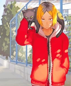 Kenma Kozume Haikyuu Anime Character paint by numbers