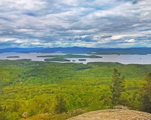 Mount Major Landscape paint by numbers