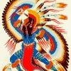 Vintage Native Art paint by numbers