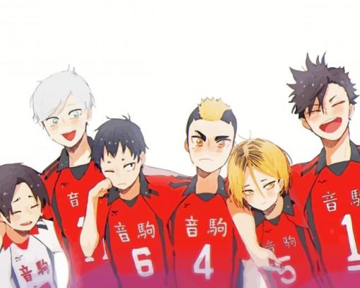 Nekoma High School Team paint by numbers