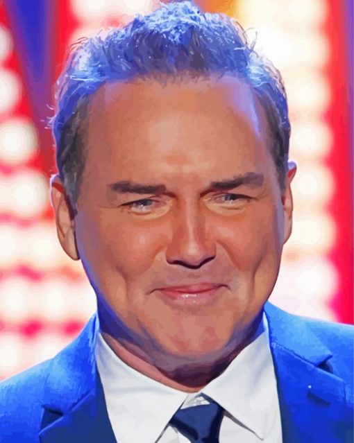 Norm Macdonald Comedian paint by numbers