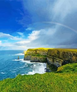 Sea Cliffs Rainbow paint by numbers