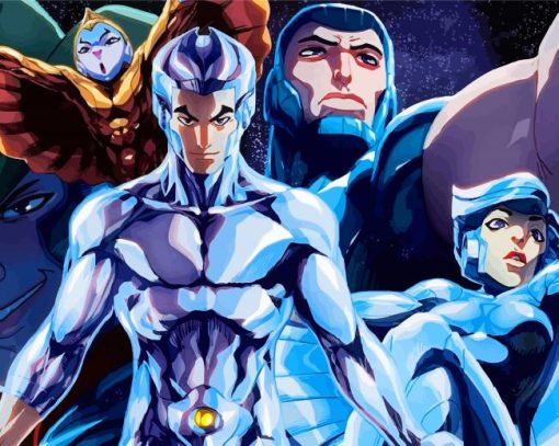 SilverHawks Art paint by numbers