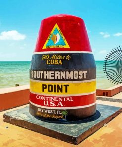 Southernmost Point Of The Continental USA paint by numbers