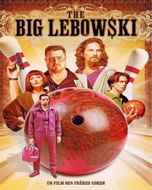 The Big Lebowski Poster paint by numbers