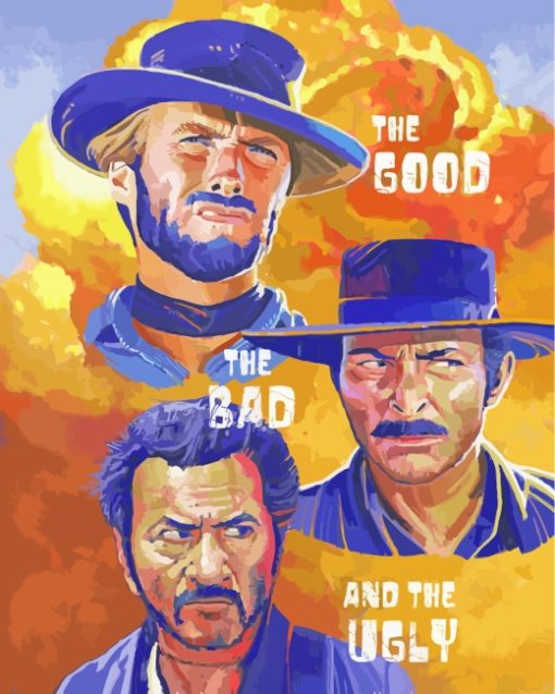 The Good The Bad And The Ugly paint by numbers