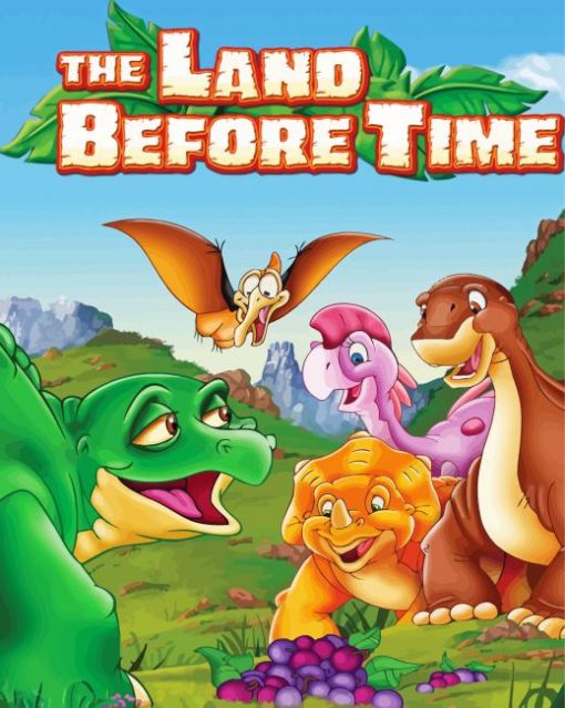 The Land Before Time Poter paint by numbers