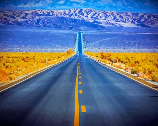 The Lonely Road paint by numbers
