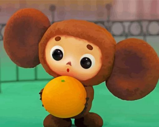 Cheburashka Character paint by numbers