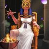 Egyptian Sekhmet paint by numbers