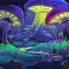 Fantasy Big Purple Mushroom paint by numbers