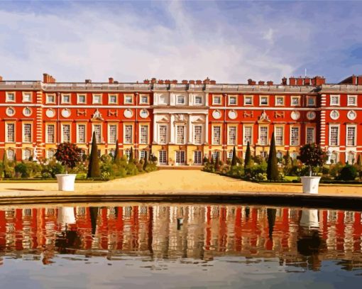 Hampton Court Palace paint by numbers