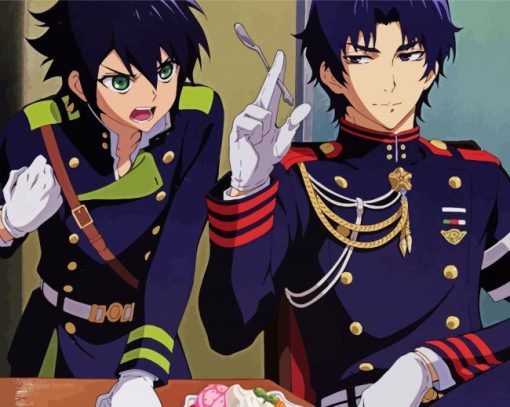 Owari No Seraph Poslednii Serafim paint by numbers