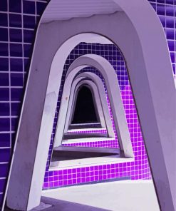 Purple Archway paint by numbers