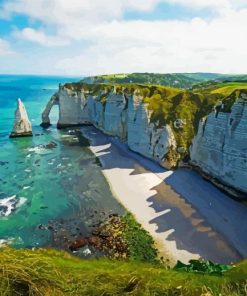 Sea Beaches Cliffs paint by numbers