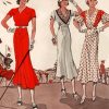 Vintage Ladies Playing Golf paint by numbers