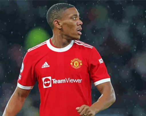 Anthony Martial Manchester United paint by numbers