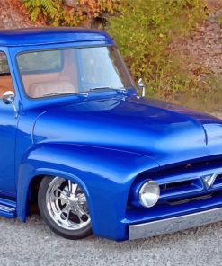 Blue 53 Ford Truck paint by numbers