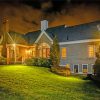 Cape Cod House By Night paint by numbers