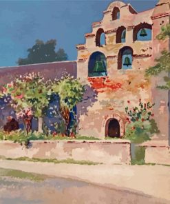 Chiming Bells Of San Gabriel By Louis K Harlow paint by numbers