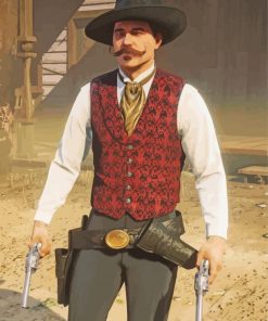 Doc Holliday paint by numbers