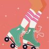 Girl On Rollerblades paint by numbers