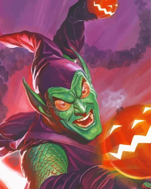 Green Goblin Art paint by numbers