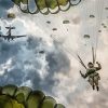 Military Paratroopers paint by numbers