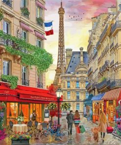 Paris City By David Maclean paint by numbers