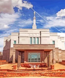 Snowflake Arizona Temple paint by numbers