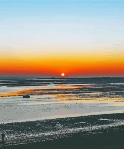 Southend On Sea Beach At Sunset paint by numbers