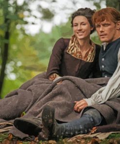 Claire Fraser And Jamie Fraser paint by numbers