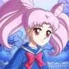 Chibiusa Art Anime Paint by Numbers