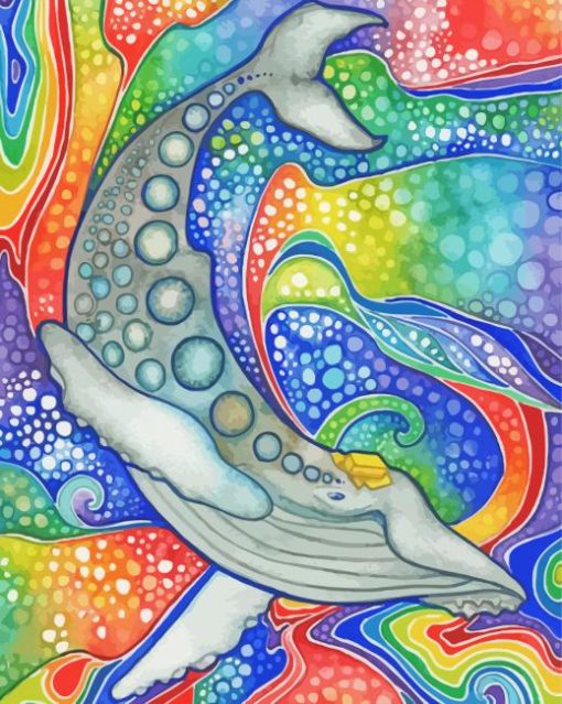 Mandala Whale paint by numbers