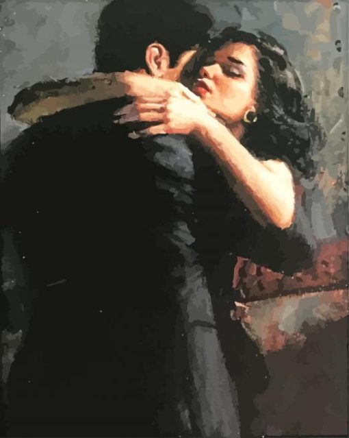 Couple Hugging Fabian Perez Paint by numbers