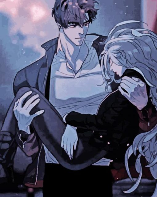 Romantic White Blood paint by numbers