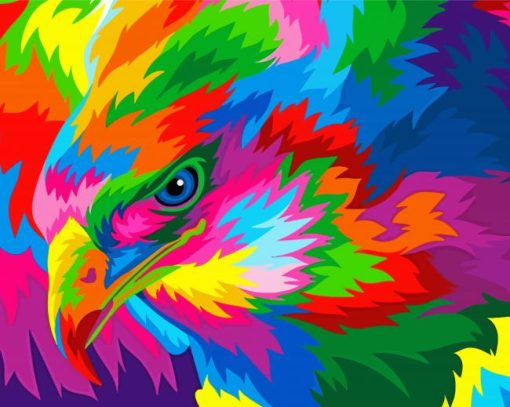 Colorful Eagle Bird Paint By Numbers